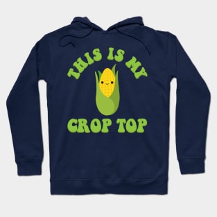 This Is My Crop Top Funny Farming Kawaii Groovy Retro Hoodie